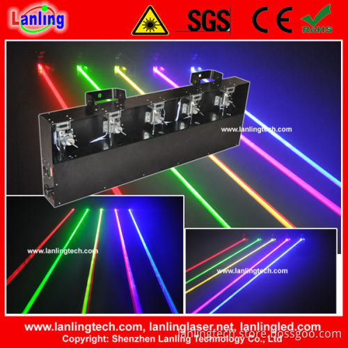 Fat Beam Moving Head 5 Colors Sound DJ Laser Light